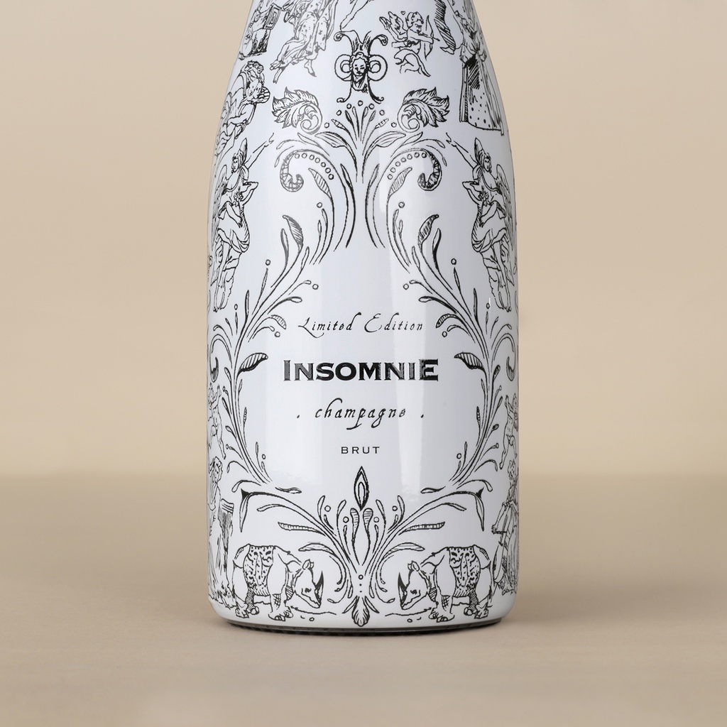 Caja 6 Botellas Champagne INSOMNIE Brut Limited Edition elaborado en Reims (France)
