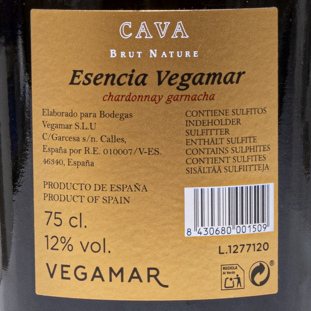 Cava Méthode Tradicionnelle ESENCIA VEGAMAR Estuchado