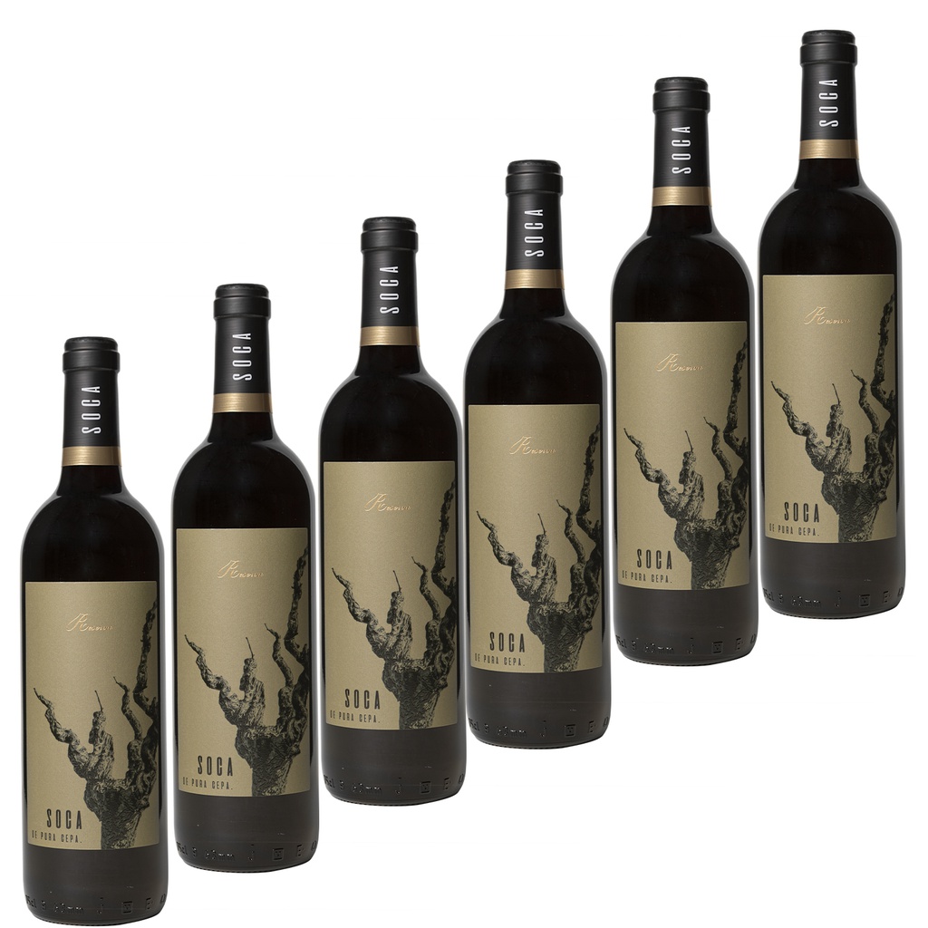 CAJA 6 BOTELLAS TINTO SOCA RESERVA