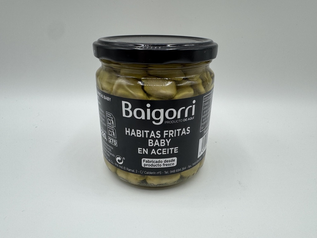 Tarro Habitas Baby en Aceite 320 g Neto ANDRÉS BAIGORRI