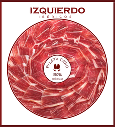 [9PCI1] Plato Paleta 50 % Ibérica de Cebo 100 g IBÉRICOS IZQUIERDO (Salamanca)
