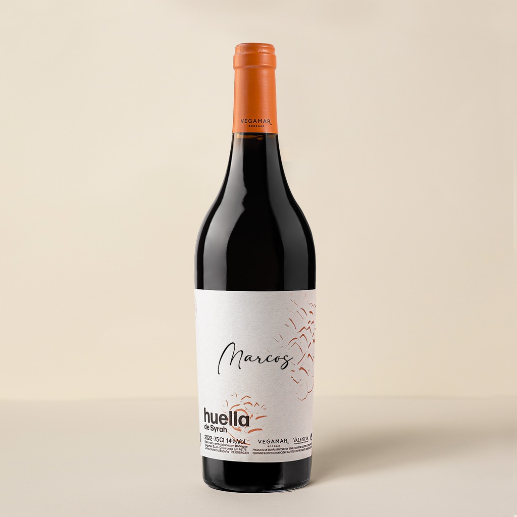 Vino Tinto HUELLA de Syrah VEGAMAR Personalizada