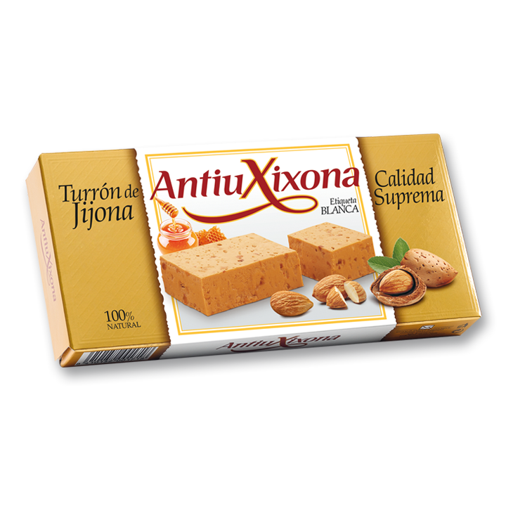 Turrón Jijona Etiqueta Blanca Calidad Suprema 150 g ANTIU XIXONA